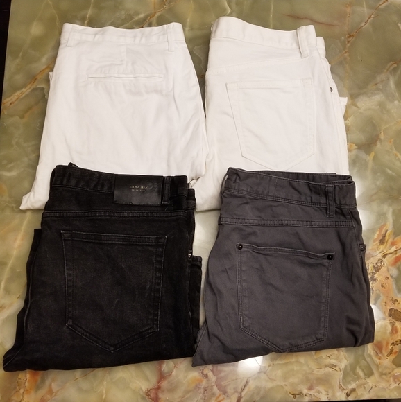 4 PAIRS OF MENS JEANS PANTS BUNDLE LOT ZARA BANANA REPUBLIC RAPID MOVEMENT WORK - Picture 2 of 16